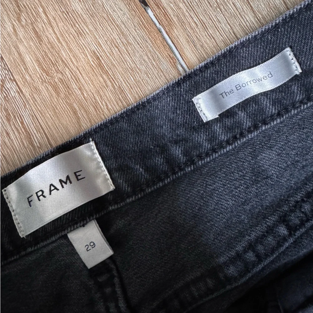 Frame The Borrowed Washed Black Straight Jeans‎ size 29 - Picture 6 of 10